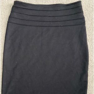 Classic black pencil skirt